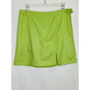 Ashworth weather systems light lime green athletic golf skort women's size 10
